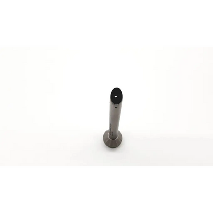Aesculap ej 752r stainless mini laparotomy cannula with 10.0mm diameter featuring a silver cylindrical body and black top