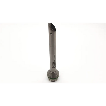 Aesculap EJ 752R stainless mini laparotomy cannula metallic cylindrical tool with flared base and engraved specifications