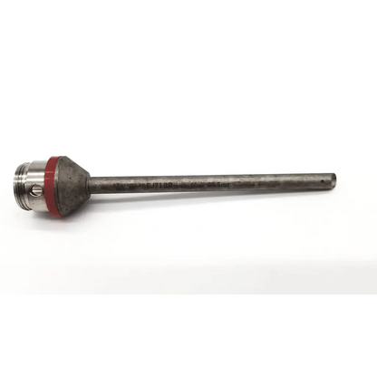 Industrial-grade metal temperature probe aesculap ej712r with red rubber seal and threaded end cap 5mm canola