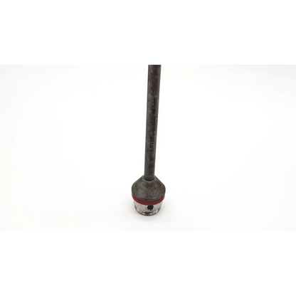 Black metal aesculap ej712r drill bit with red ring and silver tip 5mm canola with obturator