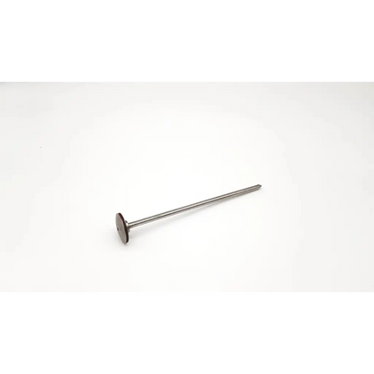 Aesculap ej715r pyramidal tip obturator metallic nail with flat circular head and slender shaft in sleek silver finish