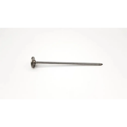 A sleek metallic aesculap ej715r pyramidal tip obturator with flat circular head and tapered pointed tip