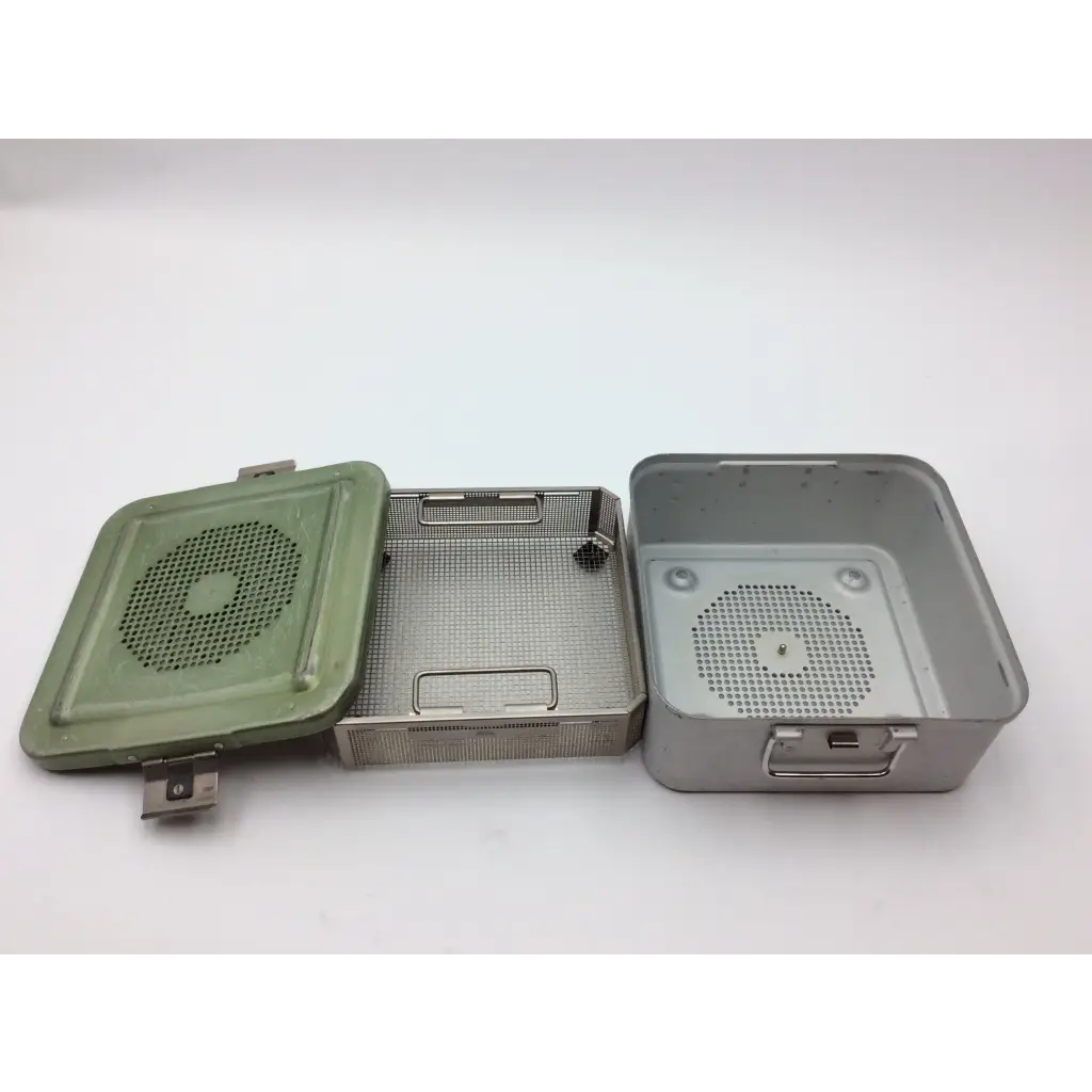 Load image into Gallery viewer, Aesculap Sterile Container System DBP W/ JK 787 Green Lid &amp;