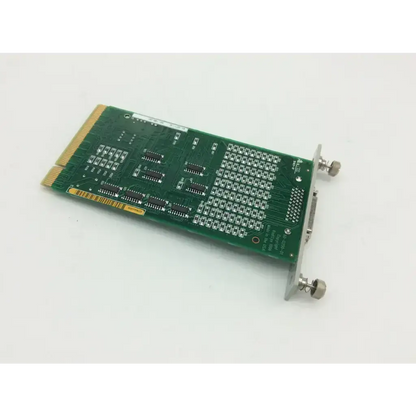 Green printed circuit board with gold-plated edge connector and silver screws for alcon exm-26 multi-port rs 422