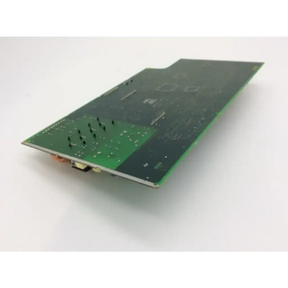Green rectangular rev ag pcb lpas illum controller board with soldered components and connector port for alcon accurus