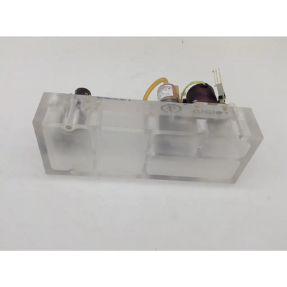 Clear plastic housing showing internal electronic components of alcon accurus vacuum pump assembly 202-3100-001 rev c