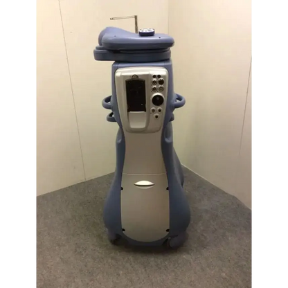Alcon infiniti 210-0000-503 phacoemulsifier blue and silver medical ultrasound machine with handle control panel and wheels