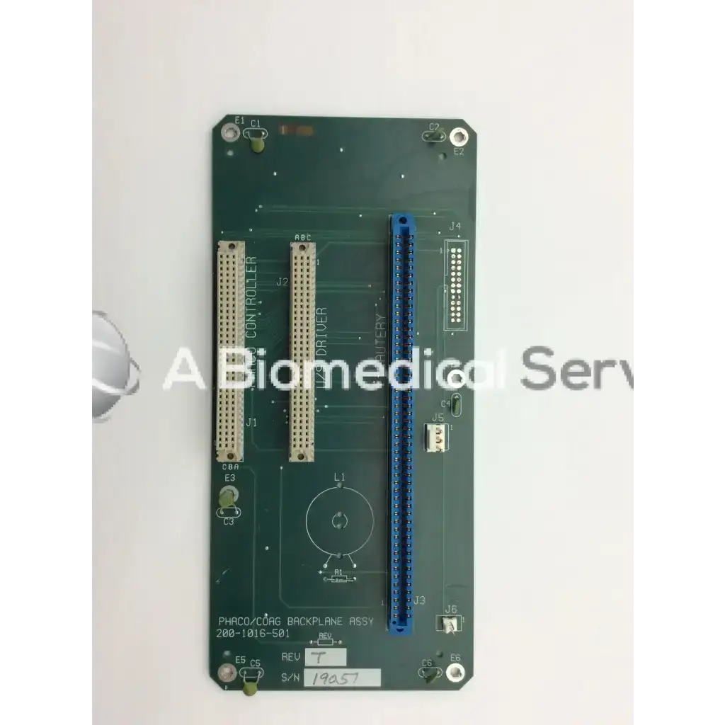 Alcon Phacoemulsifier 200-1016-501 Rev T 19057 Backplane