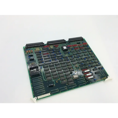 Green printed circuit board of aloka ep-3320h with black integrated circuits 74hc541ap bbcf5-6 and large connectors