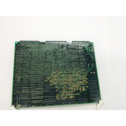 Green rectangular printed circuit board with gold traces and surface-mount components aloka ep-3320h 74hc541ap bbcf5-6