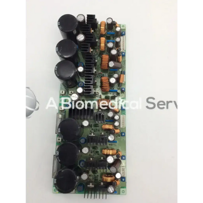 Green aloka ep-3548d circuit board with black capacitors copper coils and silver connectors for electronic devices