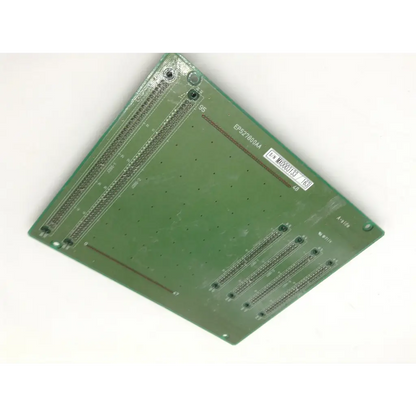Green rectangular circuit board with silver connector slots and white label for prosound ultrasound a5sv ep527800aa board