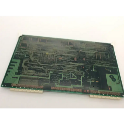 Green rectangular ultrasound board ep444300lr circuit board with copper traces and multiple integrated circuits