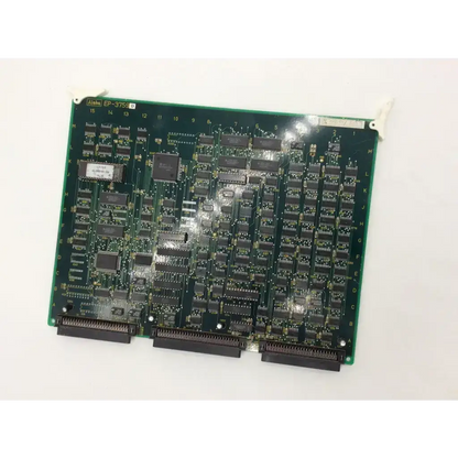 Green alpha ep-3758c mainframe computer expansion board with black ICs and metallic connectors for aloka ultrasound ep388601aa