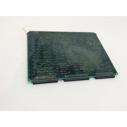 Green rectangular aloka ultrasound board ep388601aa with silver traces and black connector ports for medical imaging