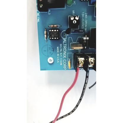 Blue altronix al400ulx power supply circuit board with black gold connectors made in usa for 12vdc or 24vdc use