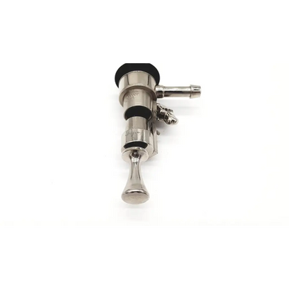 Stainless steel american cystoscope 28f surgical instrument with polished chrome finish and black rubber seals