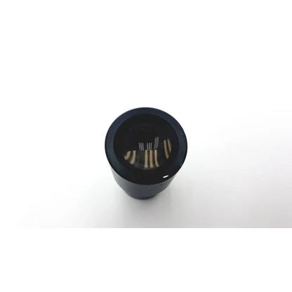 Black cylindrical air filter with visible internal pleated media for american optical 10x microscope eyepiece