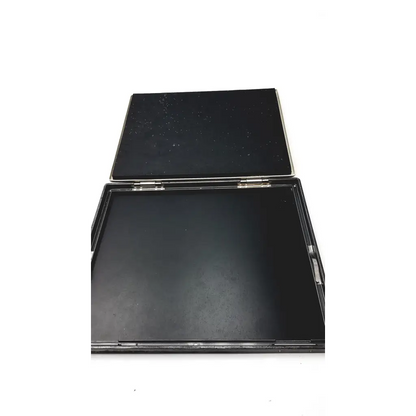 Black amersham biosciences xray film hypercassette with matte finish and silver hinge details for biosciences xray film use