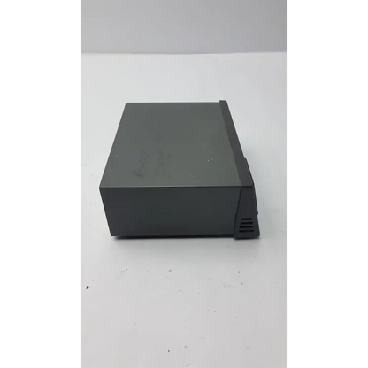 Black plastic external hard drive with matte finish and ventilation slits for amersham pharmaciia biotech power supply EPS 301