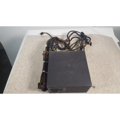Black rectangular antec truepower 550w switching power supply with bundled cables and connectors for desktop use