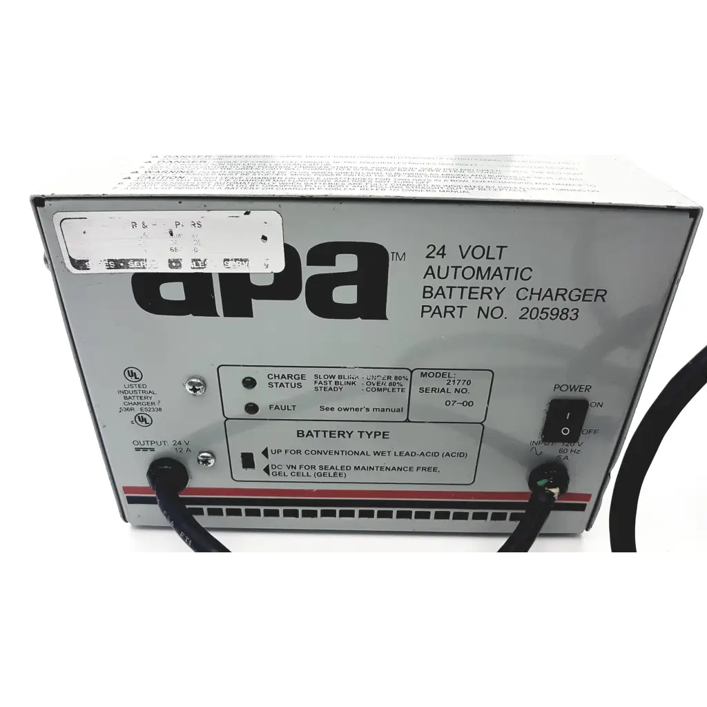 Load image into Gallery viewer, APA 24 Volt Automatic Battery Charger 205983 - Medical parts