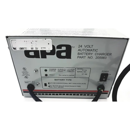 APA 24 Volt Automatic Battery Charger 205983 - Medical parts