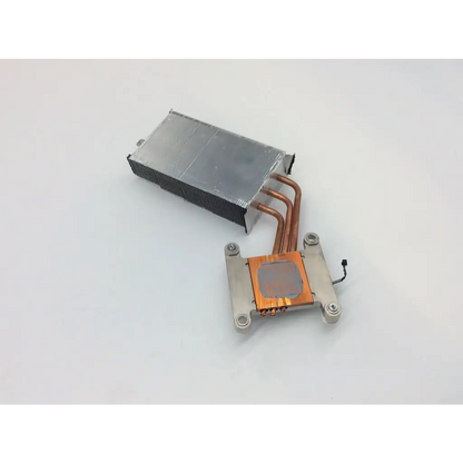 Silver aluminum heat sink with copper tubing and mounting bracket for imac a1312 late 512mb video card