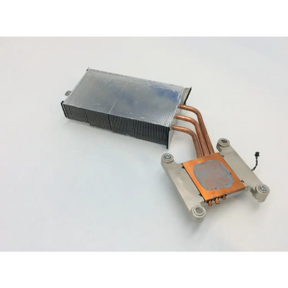 Silver and copper cpu cooler with heat sink fins and tubing for imac a1312 late 2009 512mb video card