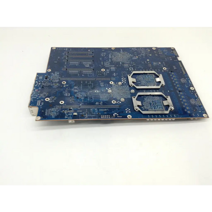Blue apple mac pro a1186 2008 motherboard with silver heat sinks and intricate circuitry compatible with ep527800aa
