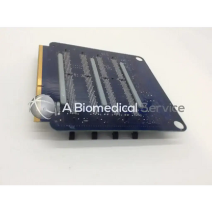 Blue rectangular circuit board with gold edge connector and four silver memory slots for apple mac pro a1186 memory riser board
