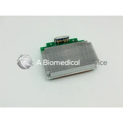 Silver aluminum heat sink with green circuit board and connector for applied biosystems n805-9034 dual well plate heater