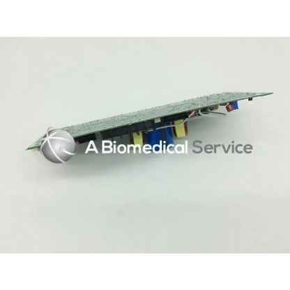 Silver spherical component with crosshatch pattern on applied biosystems tec power amp n8059024 rev circuit board end