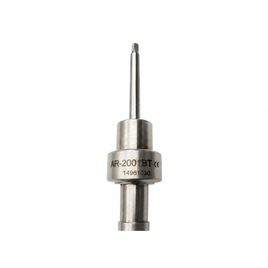 Silver metallic diesel fuel injector nozzle with ar-2001bt model number for blue surgical driver instrument biomed certified