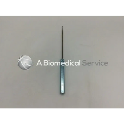 A sleek metallic arthrex ar-10010 probe hook with a slender needle and textured handle for precision use