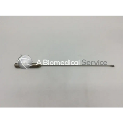 Silver arthrex ar-1278 semitendinosus stripper with spherical cross-hatched head and slender metallic shaft surgical instrument