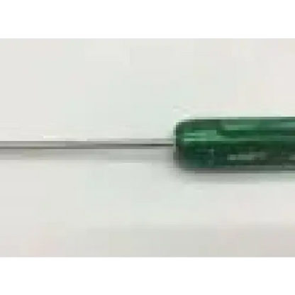 Green plastic-handled arthrex ar-13326 surgical orthopedic cannulated hex driver with metallic shaft