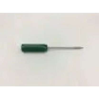 Green-handled arthrex ar-13326 surgical orthopedic cannulated hex driver with metallic shaft for precise bone fixation