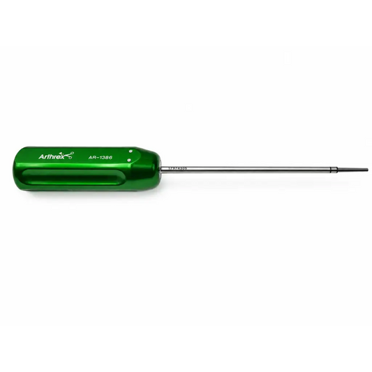 Arthrex ar-1386 green-handle surgical instrument with metallic shaft certified as biomed medical equipment