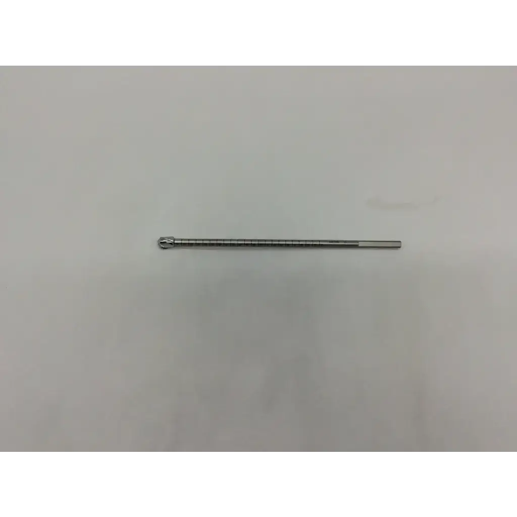 Silver-colored metal arthrex ar-1409.5 surgical headed reamer with textured grip for arthroscopic drill use
