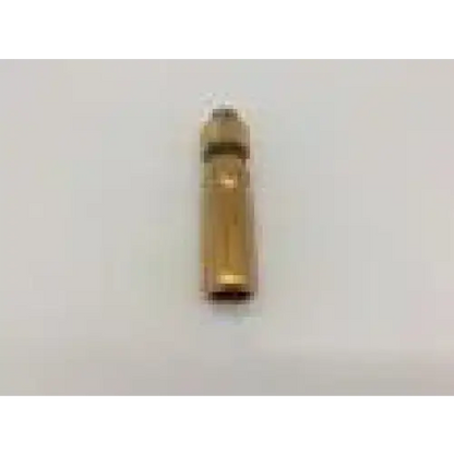 Gold-colored brass bullet-shaped connector with threaded top and smooth body for arthrex ar-1415 handle and puller