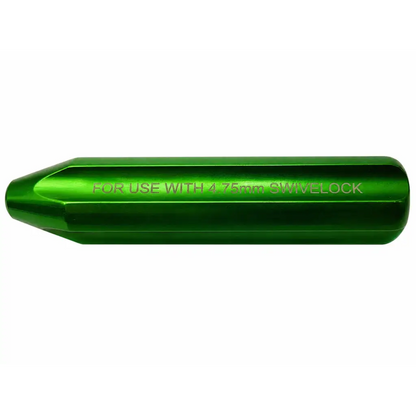 Green metallic arthrex ar-1920tb swivelock driver instrument engraved for use with 4.75mm swivelock medical equipment