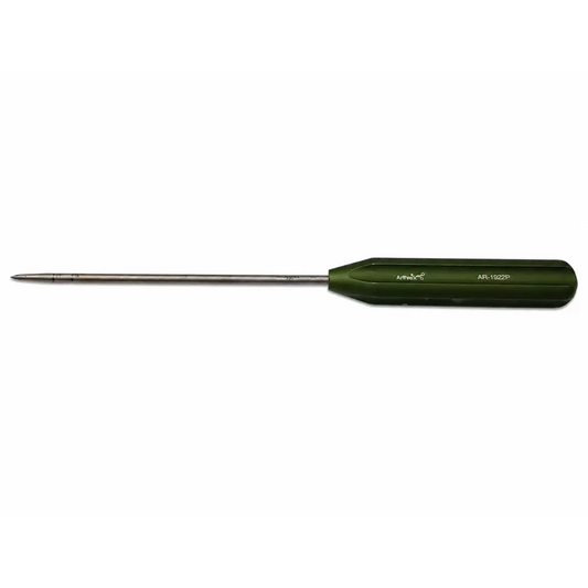 Ar-1922p green-handled surgical corkscrew ft driver with metallic shaft engraved model number for medical equipment use