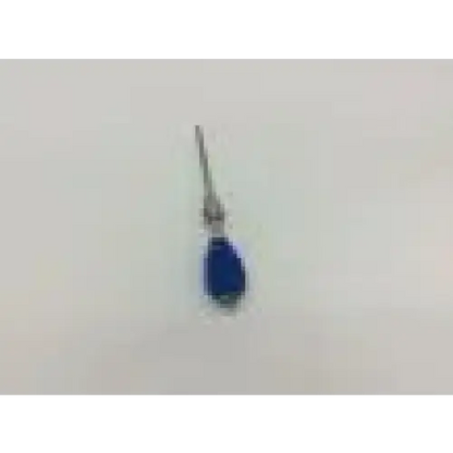 A sleek metallic needle with a vibrant blue tear drop handle tip from arthrex ar 2001bt drop handle product