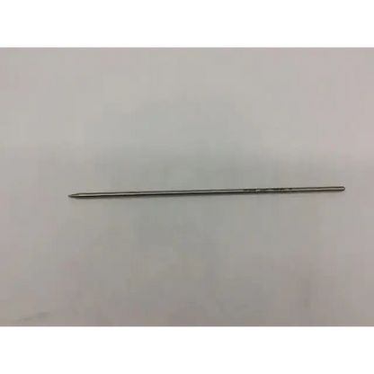 Silver-colored metal ballpoint pen refill with fine tip and engraved markings for arthrex orthopedic extra long switching stick