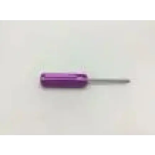 Arthrex ar-6549 reusable purple obturator with purple metallic handle and slender silver shaft for surgical medical use