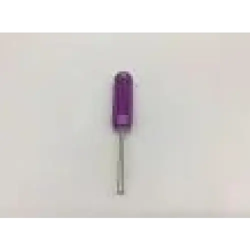 Arthrex AR-6549 reusable purple obturator with translucent plastic handle and metallic shaft for surgical medical use