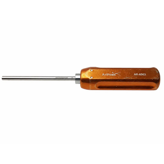 Arthrex AR-6563 orange-handle surgical instrument with metallic shaft surgical instrument and medical equipment
