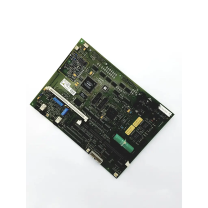 Green printed circuit board with black components and blue connectors for ascom rechboa a21a9615 product