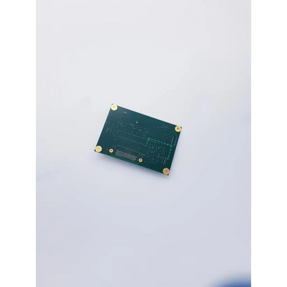 Green rectangular nibp assembly board with gold mounting screws and copper traces for spacelabs mpc860 cpu use